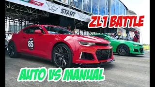 Gen 6 Camaro ZL1 1/2 Mile Battle - 6 Speed Manual vs 10 Speed Auto