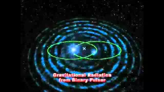 Binary Pulsar Gravitational Radiation Animation