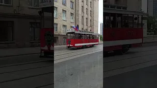 Ретро Донецкий трамвай#донецк#донецкийтранспорт