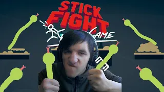 Повелитель змей очень зол в Stick Fight The Game. Зомби Нарезки