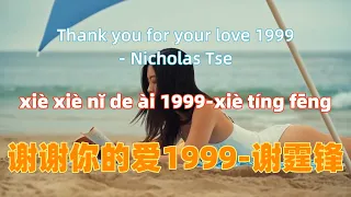 谢谢你的爱1999-谢霆锋 xie xie ni de ai 1999 - Nicholas Tse.经典中文歌曲.Chinese songs lyrics with Pinyin.