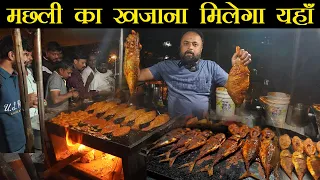 Most Famous Rajahuli King of Tawa Fish Fry | NonVeg Street Food Bangalore | Street Food Foodie Robin