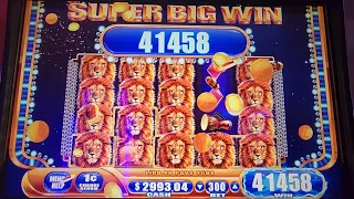 SUPER BIG WIN, BONUS RETRIGGER BIG WIN, KING OF AFRICA GOES NUTS!!