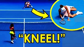When Serena Brings Players to their KNEES | Serena Williams DROPPING Opponents Down - NO MERCY
