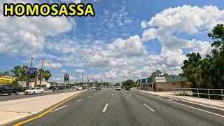 Homosassa Florida Driving Through