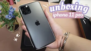 unboxing iphone 11 pro (2020) ✨