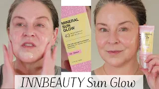 SUNSCREEN SUNDAY!  Innbeauty Mineral Sun Glow SPF 43 - About, Application & Make-up Application