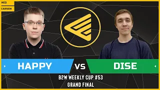 WC3 - B2W Weekly Cup #53 - Grandfinal: [HU] Happy vs Dise [NE]