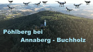 Der Pöhlberg mit seinen " Butterfässern"  bei Annaberg - Buchholz