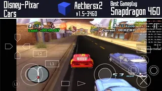 Gameplay Disney Pixar Cars - Aethersx2 v1.5-3460 - SD460 + Config