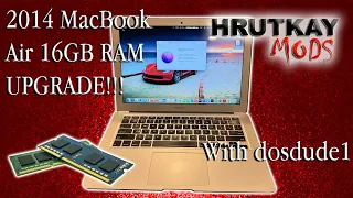 Early 2014 MacBook Air 16GB RAM Upgrade With dosdude1