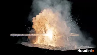 Houdini RnD - Fire and Water Interaction