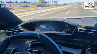 Avisador de radares del Peugeot 508 en funcionamiento [#shorts ]