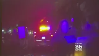 Dashboard Video Shows Sacramento Deputy's Car Hit Protester