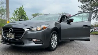 2018 Mazda3 GS (A6) 4dr SedanONE OWNER| CLEAN CARFAX| CERTI ...