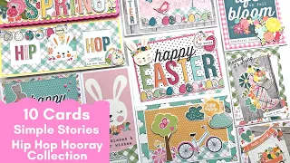 10 Cards | Simple Stories | Hip Hop Hooray Collection | Easter and Spring Cards