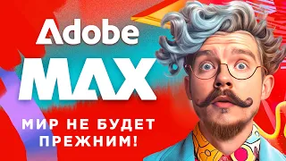 ADOBE MAX показали будущее! НЕЙРОСЕТИ в векторе, 3d и видео