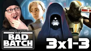 THE BAD BATCH 3x1 3x2 3x3  REACTION & REVIEW | Star Wars | Final Season