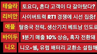 [News] 테슬라 (Tesla) ​리비안 (Rivian) 애플 (Apple) ​ ​바이두 (Baidu) 니오 (Nio) ​