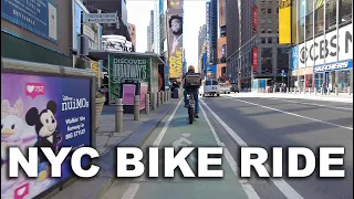 NEW YORK CITY BIKE RIDE // HD 1080 // 22 MILES // POV VIRTUAL BIKE RIDE