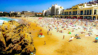 A Look Around The  Grand Plage (Beach) In Biarritz, France