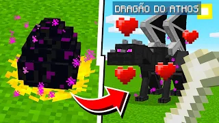 Como DOMESTICAR O DRAGÃO DO END no MINECRAFT (funcionou!)