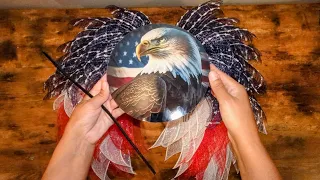 Eagle Wing/Angel Wing Wreath Tutorial | Patriotic Wreath Tutorial | 4th Of July Wreath
