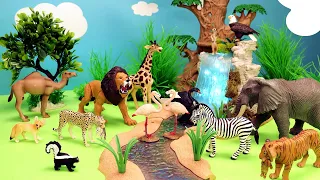 Safari Wild Animals Toy Figurines Surprises   Learn Animal Names