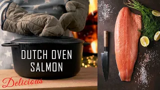 Dutch Oven Salmon! Delicious!