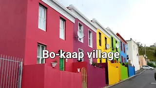 Bo-kaap village walking tour and history | Colorful houses Capetown, Southafrica