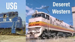 America’s Obscure Industrial Railroads: Deseret Western Railway & USG’s Plaster City Gypsum Railroad