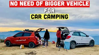 Vlog 238 | Car camping in small cars. Couple living in alto K10.