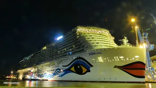 AIDAnova | spectacular float out of the first LNG cruise ship at MEYER WERFT | HD