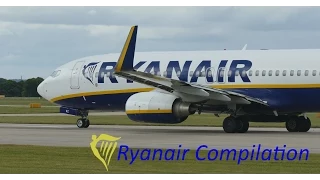 Ryanair takeoff compilation at Manchester Airport