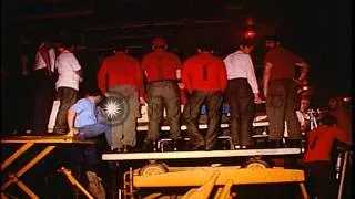 Samuel (Sammy) George Davis Jr. and his USO Troupe entertain sailors at Can Tho A...HD Stock Footage