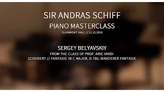 Sir Andras Schiff Masterclass with Sergey Belyavsky