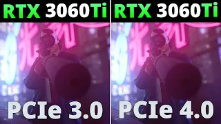 PCIe 3.0 vs PCIe 4.0 RTX 3060 Ti + Ryzen 5 5600X - Test in 10 games 1080p 1440p and 4k