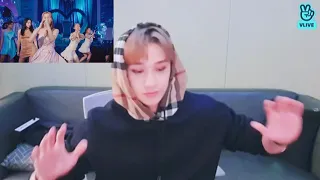 STRAY KIDS BANGCHAN REACTION TO THE FEELS BY TWICE