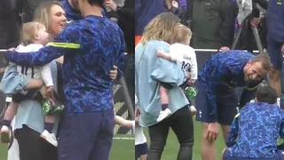 Son Heung Min Cute Moment with Harry Kane’s Wife and Kids