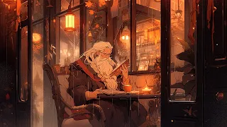 Cozy Cafe w/ ALBUS DUMBLEDORE: Jazz, Tea, Book and Rain | Harry Potter ASMR | NijiSounds of Magic ♪