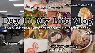 Day In My Life As a Christian Content Creator and College Student Vlog