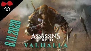 Assassin's Creed Valhalla | #1 | 1/4 | 6.11.2020 | @TheAgraelus @Ubisoft