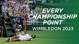 Every Championship Point from Wimbledon 2023 🏆