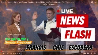 BREAKING NEWS! SEN MIGZ BUMABA SA PAGKA SENATE PRESIDENT. ORAGON SENATE PRES "CHIZ" ESCUDERO #viral