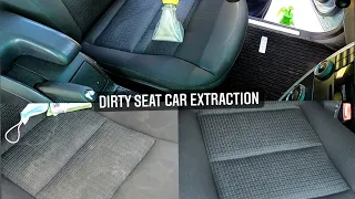 Dirty Seats Car Extraction| Just before and after car detailing
