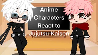 Animes React to Each Other 2 | pt 3/5 | AC, Jujutsu Kaisen, Charlotte, TBHK, Blue Exorcist