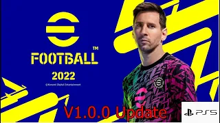 Efootball 2022 V1.0.0 Update PS5 Gameplay Manchester United VS Arsenal