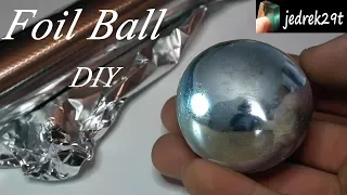 Polished Aluminum Foil Ball. DIY. Challenge/Kula z folii aluminiowej.