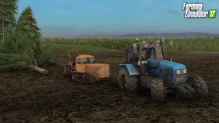 [РП] РЕШИЛ ЗАРАБОТАТЬ ДЕНЕГ И УТОПИЛ СВОЙ ДТ 75 В БОЛОТЕ! FARMING SIMULATOR 2017