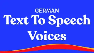 German text to speech voices